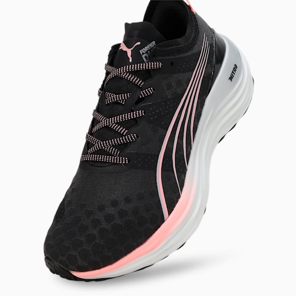 ForeverRun NITRO™ Women's Running Shoes, PUMA Black-Koral Ice-PUMA Silver, extralarge-IND