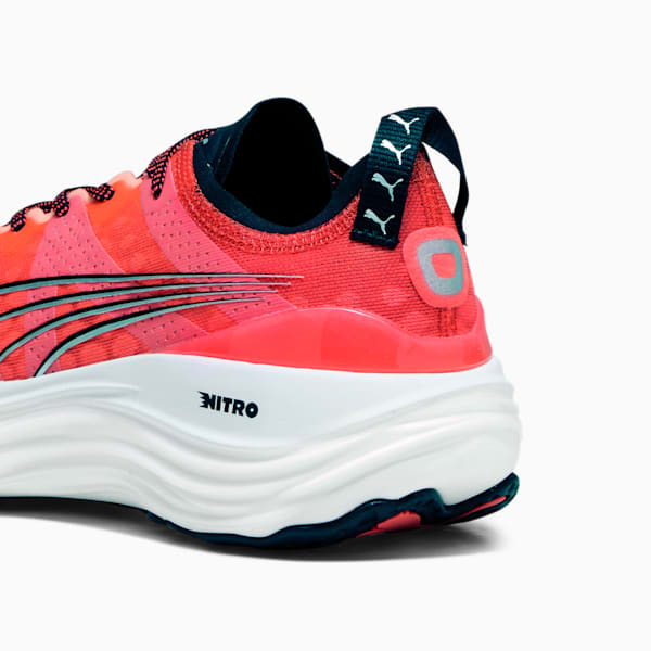 Tenis para correr para mujer ForeverRun NITRO, Fire Orchid-PUMA Black-PUMA Silver, extralarge