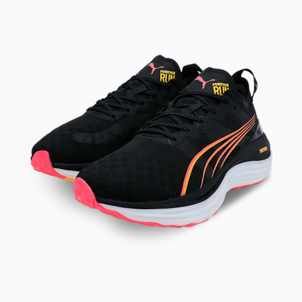 ForeverRun NITRO™ Women's Running Shoes, PUMA Black-Sunset Glow-Sun Stream, extralarge-IND
