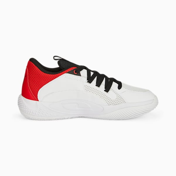 Court Rider Chaos Basketball Shoes, PUMA White-For All Time Red