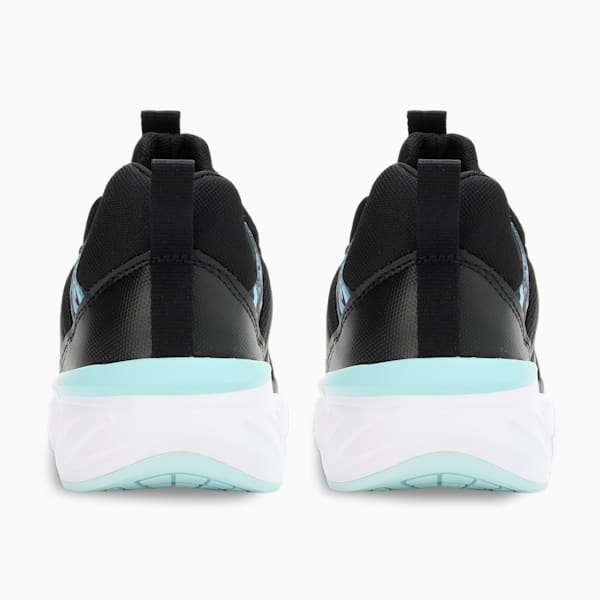 Contempt Demi Remix Marble Women's Training Shoes, Puma Black-Light Aqua, extralarge-IND