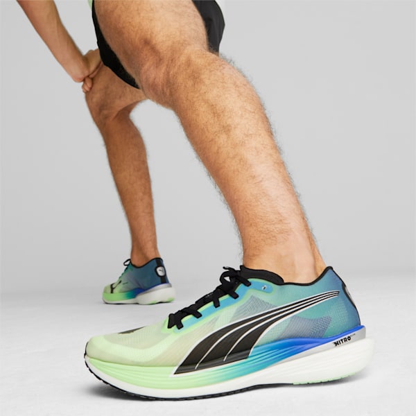 Deviate NITRO Elite 2 Men's Running Shoes, Fizzy Lime-Royal Sapphire-PUMA Black, extralarge-GBR