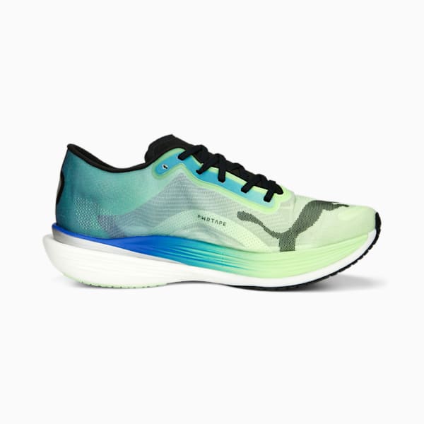 Deviate Nitro Elite 2 Men's Running Shoes, Fizzy Lime-Royal Sapphire-PUMA Black, extralarge-IND