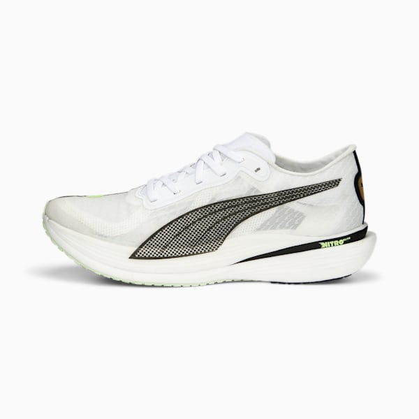 Deviate Nitro Elite 2 Run 75th Anniversary Edition Men's Running Shoes, PUMA Black-PUMA White, extralarge-IND