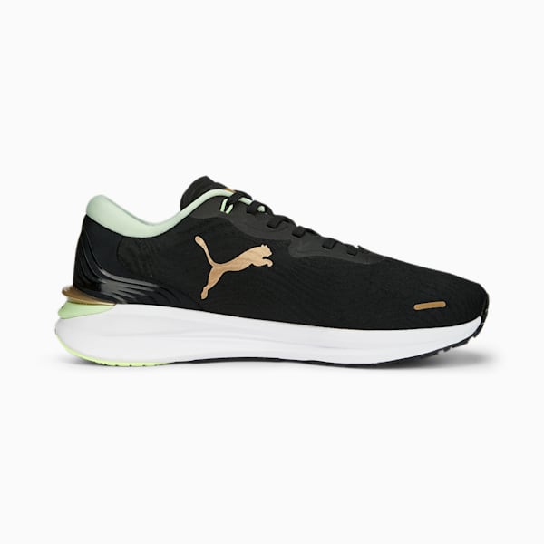 Electrify NITRO 2 Run 75 Men's Running Shoes, PUMA Black-Light Mint-PUMA Gold, extralarge-IND