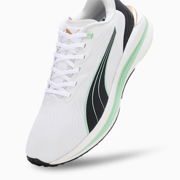 Electrify NITRO™ 2 Run 75 Women's Running Shoes, PUMA White-PUMA Black-Light Mint, extralarge-IND