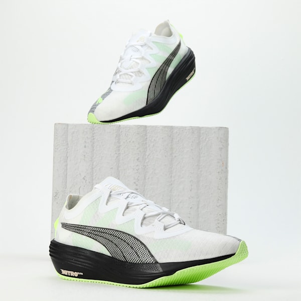 FAST-FWD Nitro Elite Run 75th Anniversary Edition Men's Shoes, PUMA White-PUMA Black, extralarge-IND