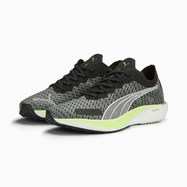 Zapatos de correr para mujer Liberate NITRO 2 Run 75, PUMA Black-PUMA White-Fast Yellow, extralarge