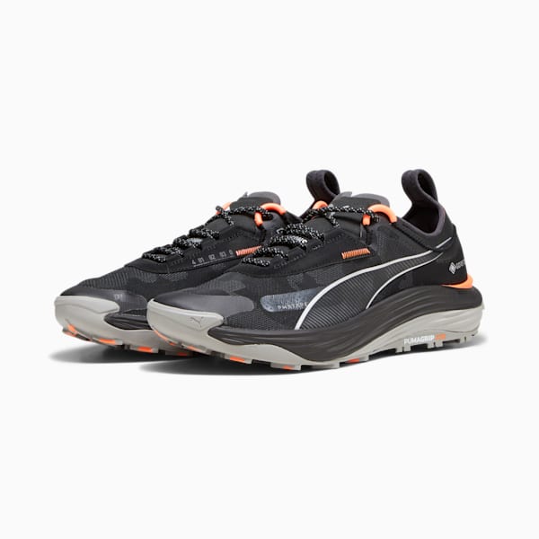 Tenis Hombre para correr Voyage NITRO 3 GORE-TEX, PUMA Black-Neon Sun, extralarge