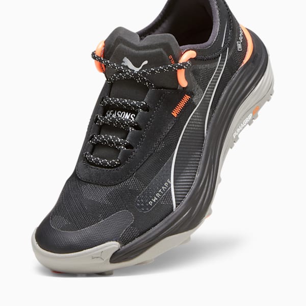 Tenis para correr Voyage NITRO 3 GORE-TEX para mujer, PUMA Black-Neon Sun, extralarge