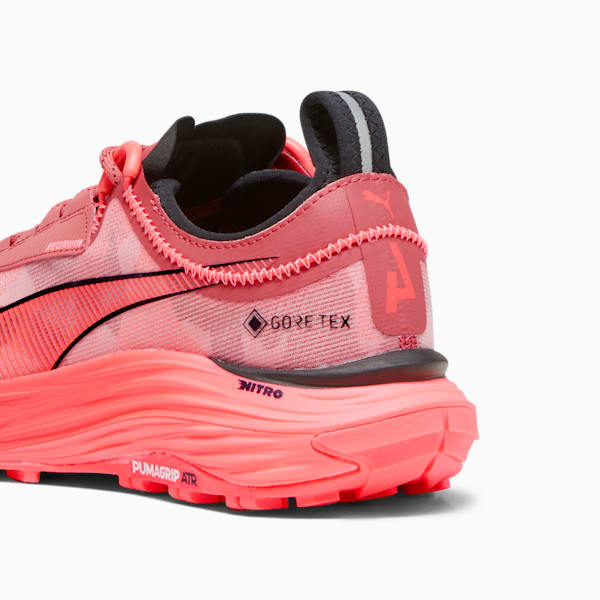 SEASONS Voyage NITRO™ 3 GORE-TEX Women's Trail Running Shoes, Astro Red-Fire Orchid-PUMA Black, extralarge