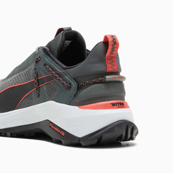 SEASONS Explore NITRO™ Men's Hiking Shoes, Mineral Gray-PUMA Black-Active Red, extralarge