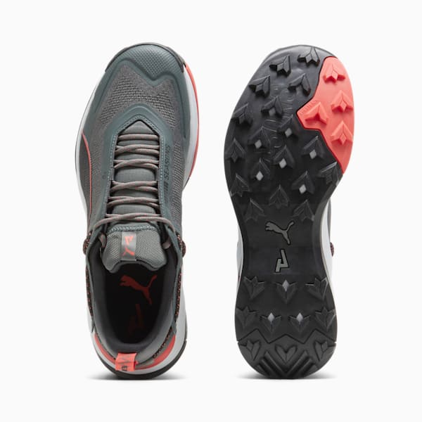 Tenis de senderismo para hombre Explore NITRO, Mineral Gray-PUMA Black-Active Red, extralarge