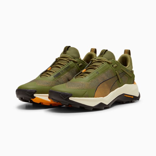 SEASONS Explore NITRO™ Men's Hiking Shoes, Olive Green-Ginger Tea-PUMA Black, extralarge