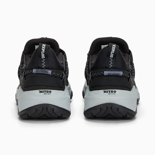 Puma Seasons Explore Nitro Women's Hiking Shoes, Black/Platinum Grey, 7