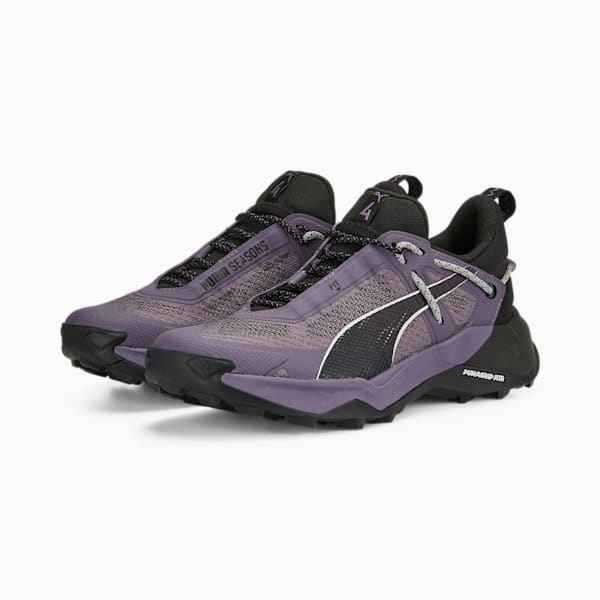 Explore NITRO Women's Hiking Shoes, Purple Charcoal-PUMA Black-PUMA Silver, extralarge-GBR