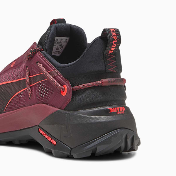 Explore NITRO Women's Hiking Shoes, Dark Jasper-PUMA Black-Fire Orchid, extralarge-IND