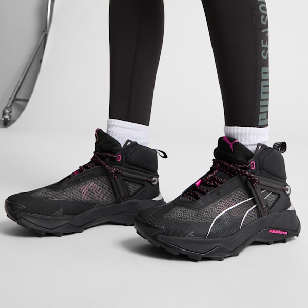 Tenis de senderismo para mujer Explore NITRO, PUMA Black-PUMA Silver-Ravish, extralarge