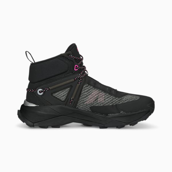 Explore NITRO™ Mid Women's Hiking Shoes, PUMA Black-PUMA Silver-Ravish, extralarge