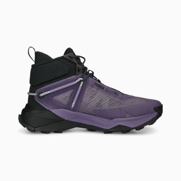 Explore NITRO Mid Women's Hiking Shoes, Purple Charcoal-PUMA Black-PUMA Silver