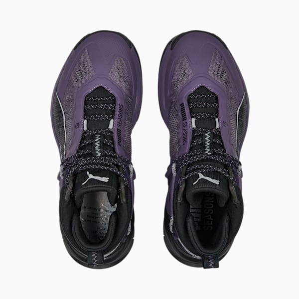 Explore NITRO Mid Women's Hiking Shoes, Purple Charcoal-PUMA Black-PUMA Silver, extralarge-GBR