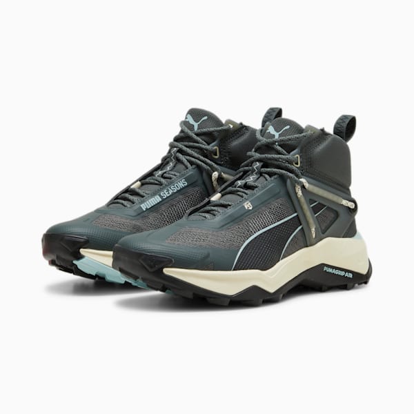 Explore NITRO™ Mid Women's Hiking Shoes, Mineral Gray-Turquoise Surf-Sugared Almond, extralarge