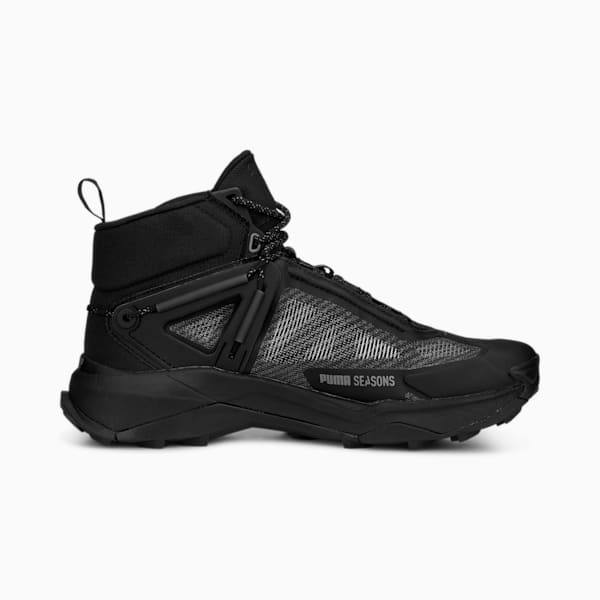 PUMA SEASONS Explore NITRO Mid GORE-TEX Hiking Shoes, Men's, Black/Cool Dark Gray, Size 8.5