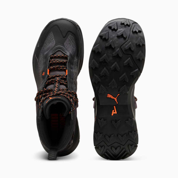 SEASONS Explore NITRO™ Mid GORE-TEX® Women's Hiking Shoes, PUMA Black-Midnight Plum-Flame Flicker, extralarge