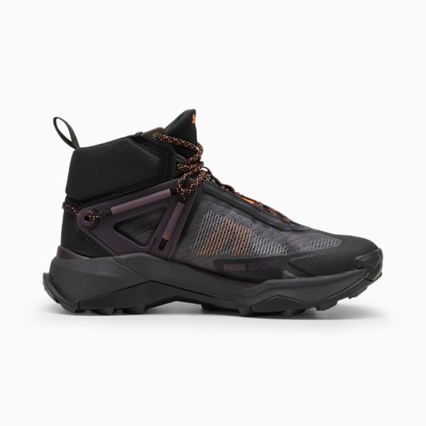 SEASONS Explore NITRO™ Mid GORE-TEX® Women's Hiking Shoes, PUMA Black-Midnight Plum-Flame Flicker, extralarge