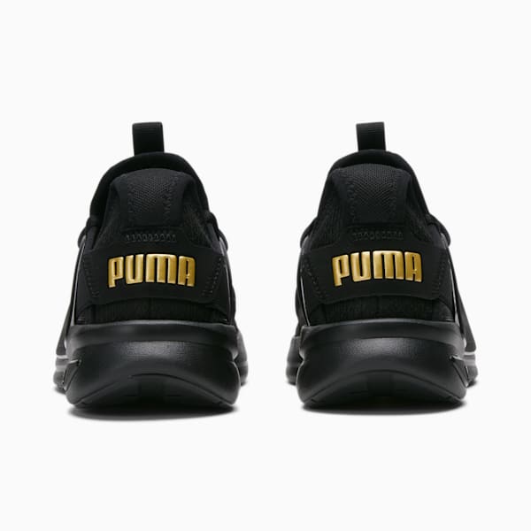 Zapatos Softride Enzo Evo Metal de mujer para correr, anchos, PUMA Black-Puma Team Gold