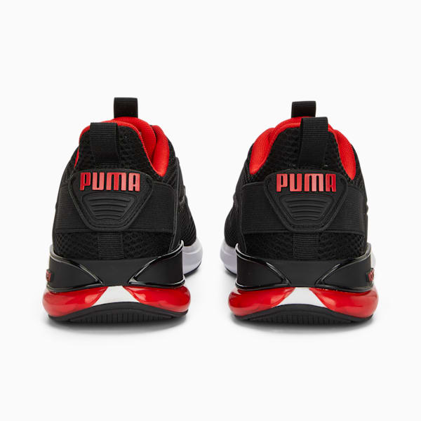 Cell Rapid Unisex Running Shoes, PUMA Black-For All Time Red-PUMA White, extralarge-IND