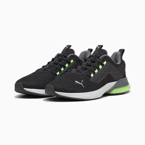 Tenis para correr Cell Rapid, PUMA Black-Cool Dark Gray-Pro Green, extralarge