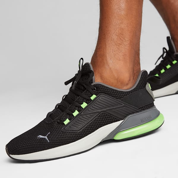 Tenis para correr Cell Rapid, PUMA Black-Cool Dark Gray-Pro Green, extralarge