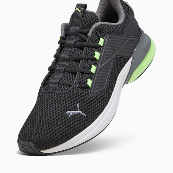 Cell Rapid Running Shoes, PUMA Black-Cool Dark Gray-Pro Green, extralarge