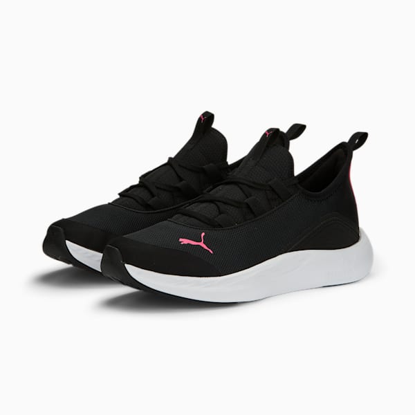 Better Foam Legacy Women's Running Shoes, PUMA Black-PUMA White-Glowing Pink, extralarge-IND