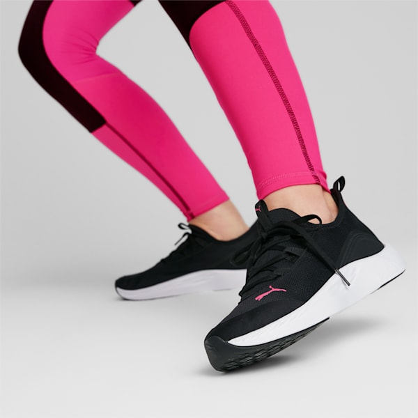 Better Foam Legacy Women's Running Shoes, PUMA Black-PUMA White-Glowing Pink, extralarge-IND