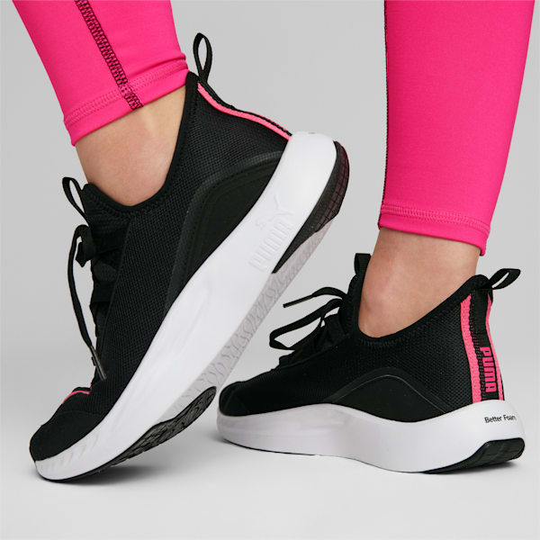 Better Foam Legacy Women's Running Shoes, PUMA Black-PUMA White-Glowing Pink, extralarge-IND