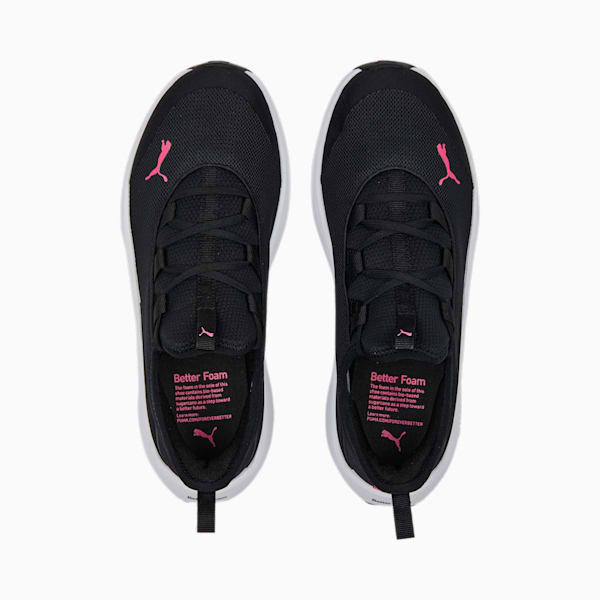 Better Foam Legacy Women's Running Shoes, PUMA Black-PUMA White-Glowing Pink, extralarge-IND