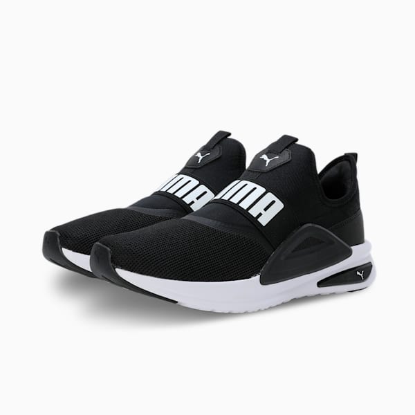 Softride Enzo Evo Slip-On Unisex Running Shoes, PUMA Black-PUMA White