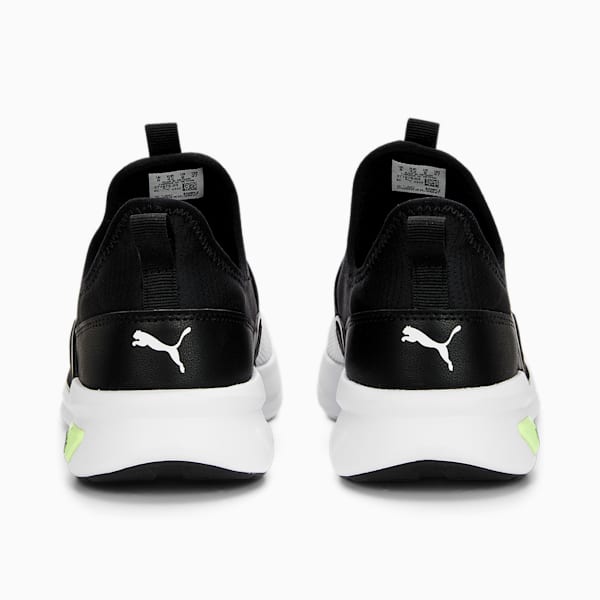 SOFTRIDE Enzo Evo Slip-On Running Shoes, PUMA Black-PUMA White-Fast Yellow, extralarge-IND