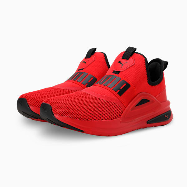 SOFTRIDE Enzo Evo Slip-On Running Shoes, For All Time Red-PUMA Black, extralarge-IND