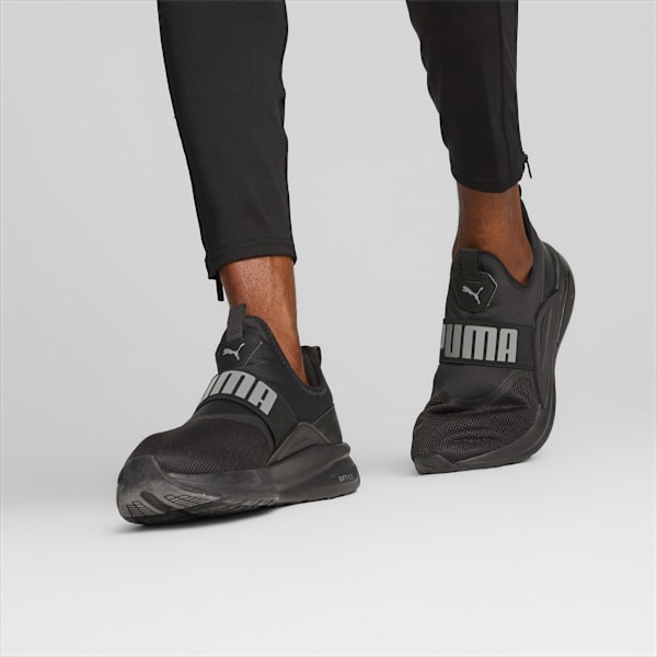 SOFTRIDE Enzo Evo Slip-On Running Shoes, PUMA Black-Cool Dark Gray, extralarge-IND