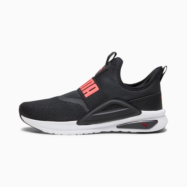SOFTRIDE Enzo Evo Slip-On Running Shoes, PUMA Black-Fire Orchid-PUMA White, extralarge-IND