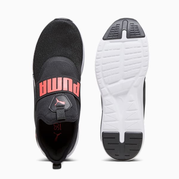 SOFTRIDE Enzo Evo Slip-On Running Shoes, PUMA Black-Fire Orchid-PUMA White, extralarge-IND