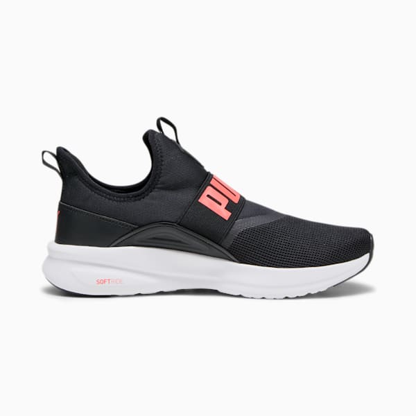 SOFTRIDE Enzo Evo Slip-On Unisex Running Shoes, PUMA Black-Fire Orchid-PUMA White, extralarge-IND