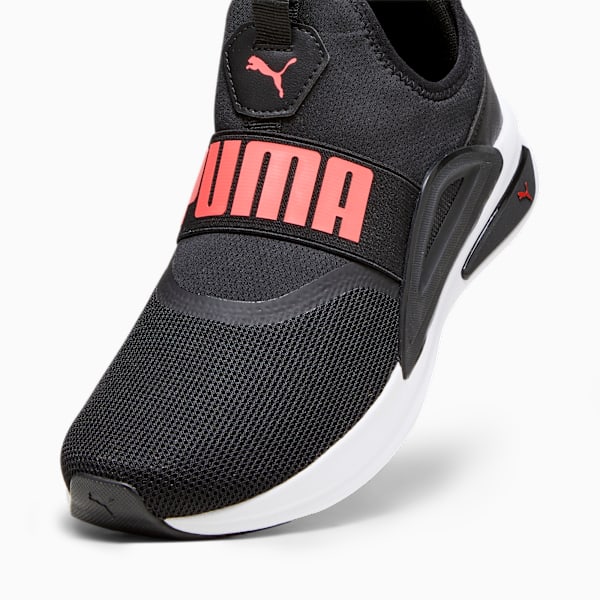 SOFTRIDE Enzo Evo Slip-On Running Shoes, PUMA Black-Fire Orchid-PUMA White, extralarge-IND