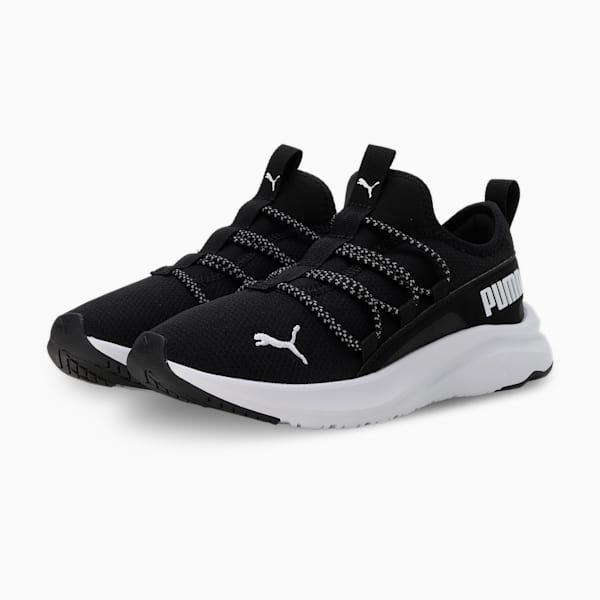 SOFTRIDE One4All Youth Running Shoes, Puma Black-Puma White, extralarge-IND
