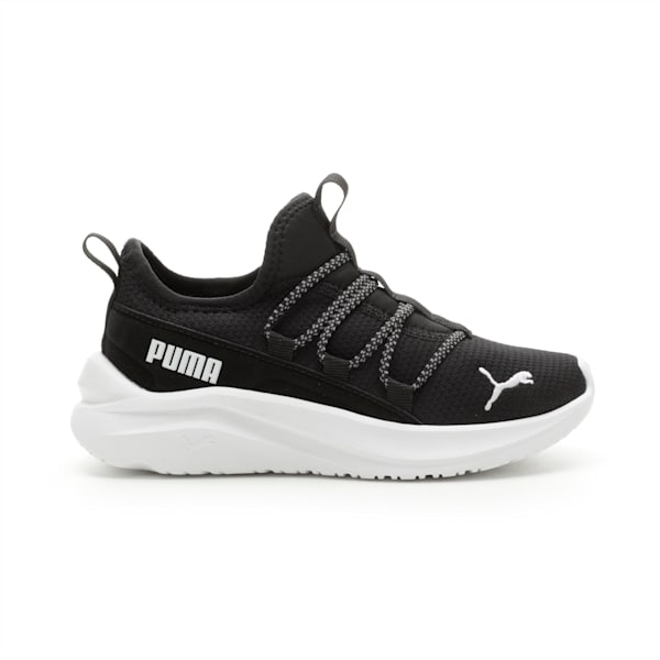 One4 All Slip On Kids' Sneakers, Puma Black-Puma White, extralarge-AUS