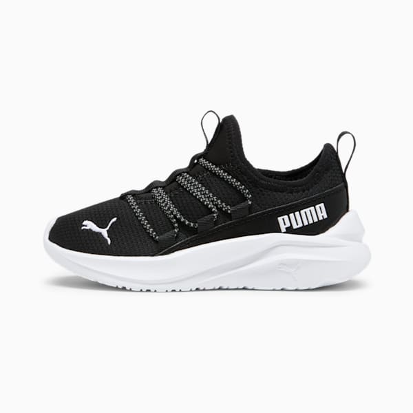 One4All Slip-On Little Kids' Shoes, Puma Black-Puma White, extralarge