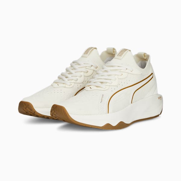 PWR XX NITRO™ Luxe Women's Training Shoes, Warm White-PUMA Gold, extralarge-IND